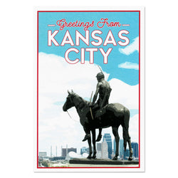 KC Landmarks Project The Scout Print