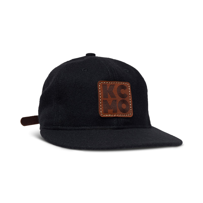KC Laser Co KCMO Leather Patch Hat - Black