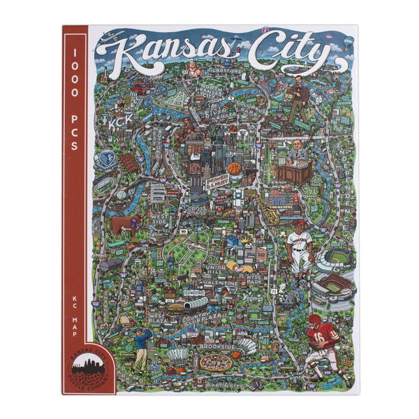 Kansas City Puzzle Co. KC Kartenpuzzle