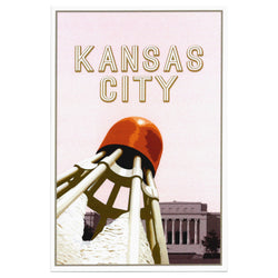 Postkarte des KC Landmarks Project: Federball