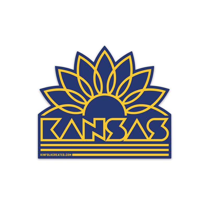 KINFOLK CREATED Kansas Sunflower Sticker