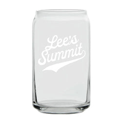 Lee's Summit Beer Can Glass