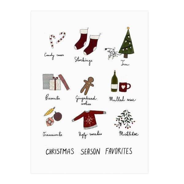 Little Clementine Studio Christmas Season Favorites Card