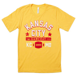 Local T Game Day Kansas City T-Shirt – Gelb