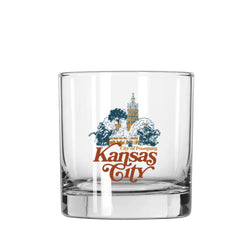 Made in KC x Charlie Hustle City of Fountains Rocks Glass