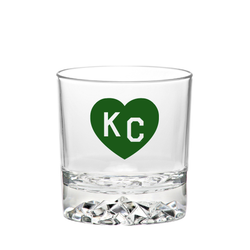 Hergestellt aus KC x Charlie Hustle KC Heart Rocks Glas: Grün/Weiß