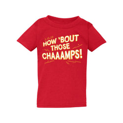 How 'Bout Those Champs Kinder-T-Shirt – Rot