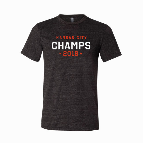 Kansas City 2019 Champs Tee - Charcoal