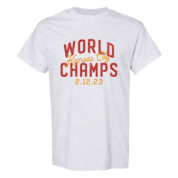 World Champs 2.12.23 T-Shirt – Aschgrau