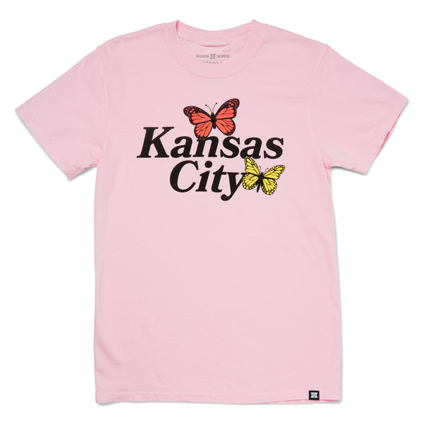 MADE MOBB Kansas City Butterfly T-Shirt – Blüte 