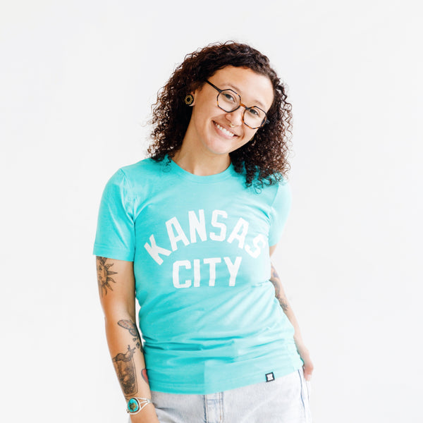 MADE MOBB Kansas City T-Shirt – Blaugrün
