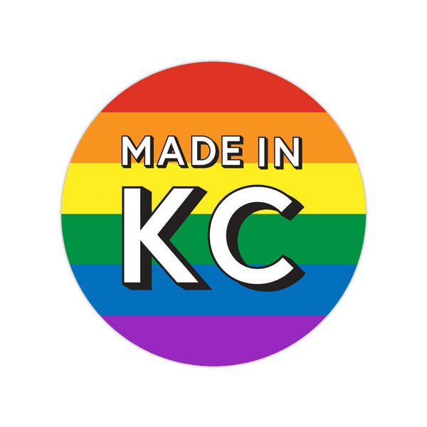Made In KC Aufkleber – Regenbogen