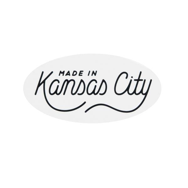 „Made in Kansas City“-Schriftzugaufkleber