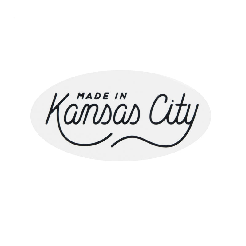 Made In Kansas City Script Sticker