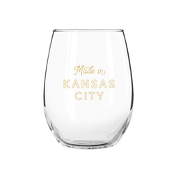 Made in Kansas City Stemless Wine Glass