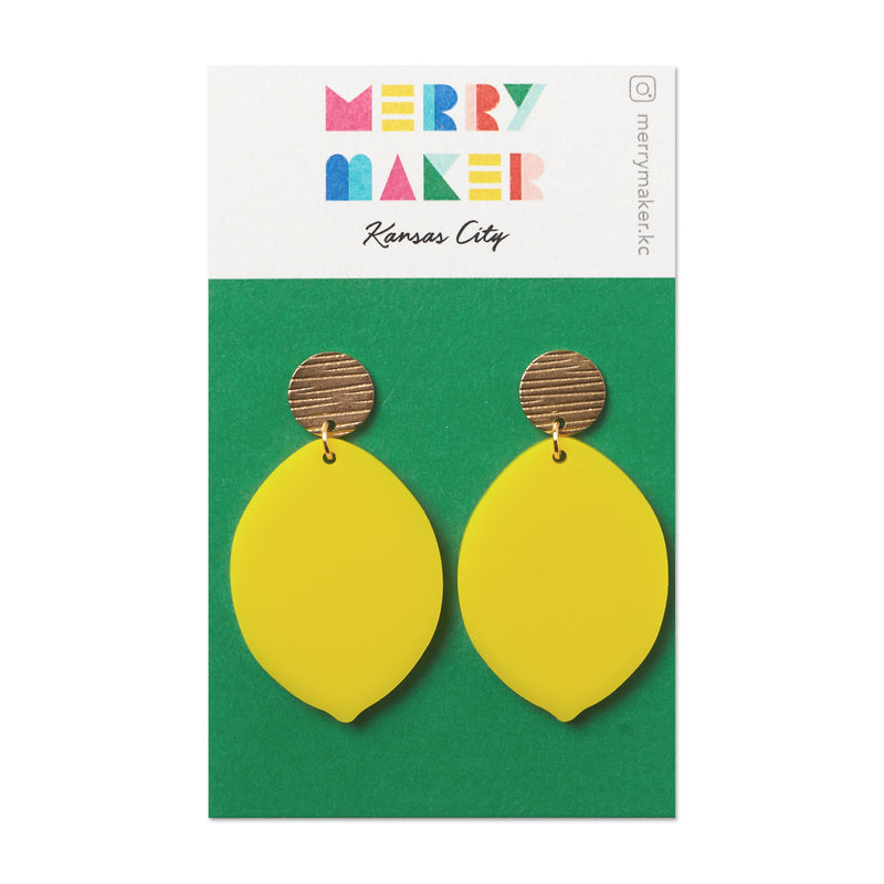 Merry Maker Lemon Earrings
