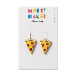 Merry Maker Pizza Earrings