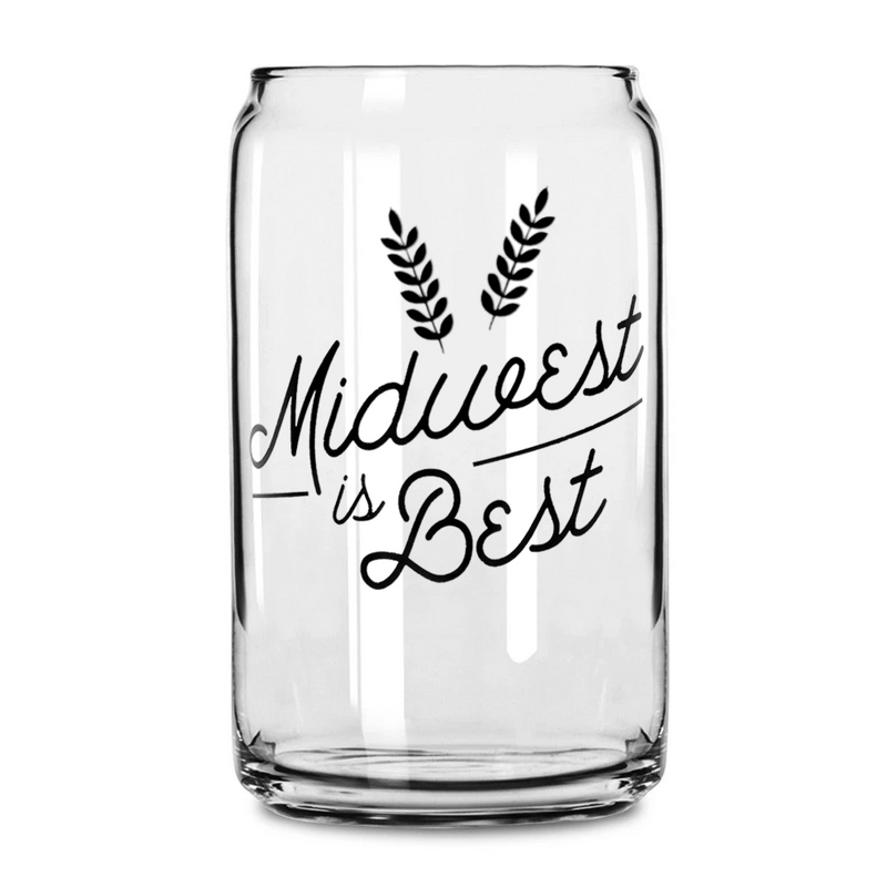 Mid Coast Modern Midwest is Best Beer Can Glass