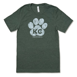 Mission Driven Goods KC Paw Tee – Vintage Grün