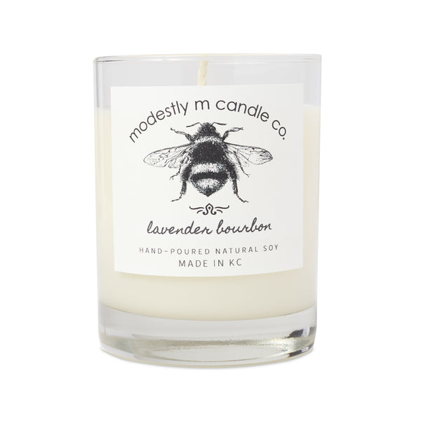 Modestly M Candle Co. Lavender Bourbon