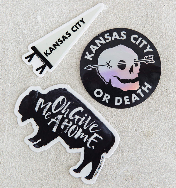 Normal Human Kansas City Pennant Sticker