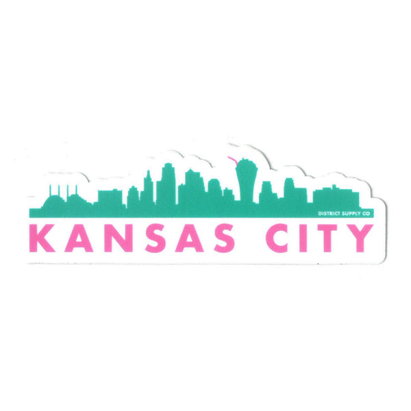 Normaler menschlicher Aufkleber für die Wolkenkratzer von Kansas City