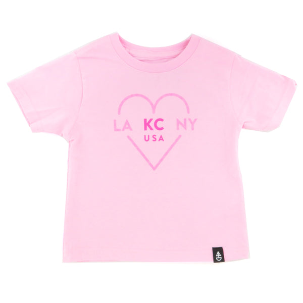 Ocean &amp; Sea LA KC NY Kinder T-Shirt Rosa
