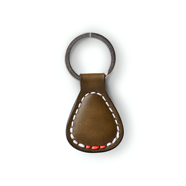 Sandlot Goods Klassischer Leder-Schlüsselanhänger – Olive