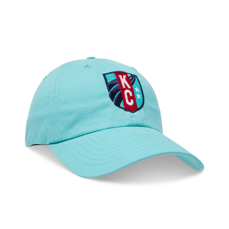 KC Current Women's Soccer Dad Hat Teal Made in Kansas City