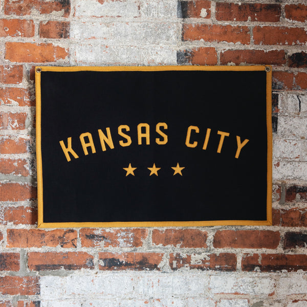 Sandlot Goods Kansas City Canvas Flag