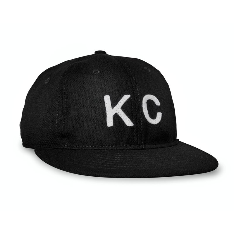 Sandlot Goods Black Vintage Flatbill Hat - White KC – Made in KC