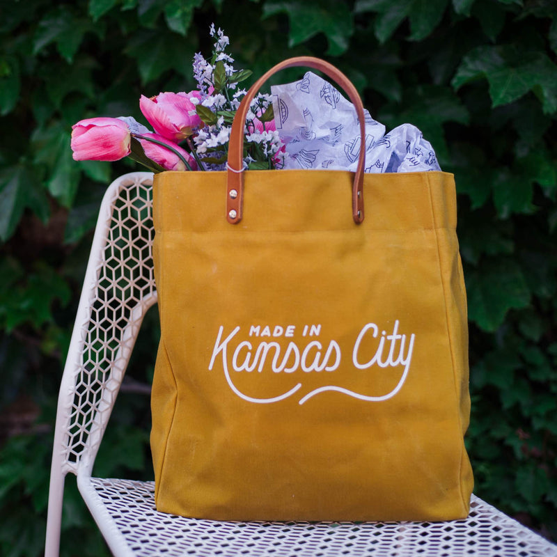 Made in Kansas City x Sandlot Goods Exclusive Tote - Rover Yellow