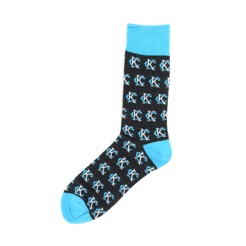 School of Sock KC Logo - Charcoal and Teal