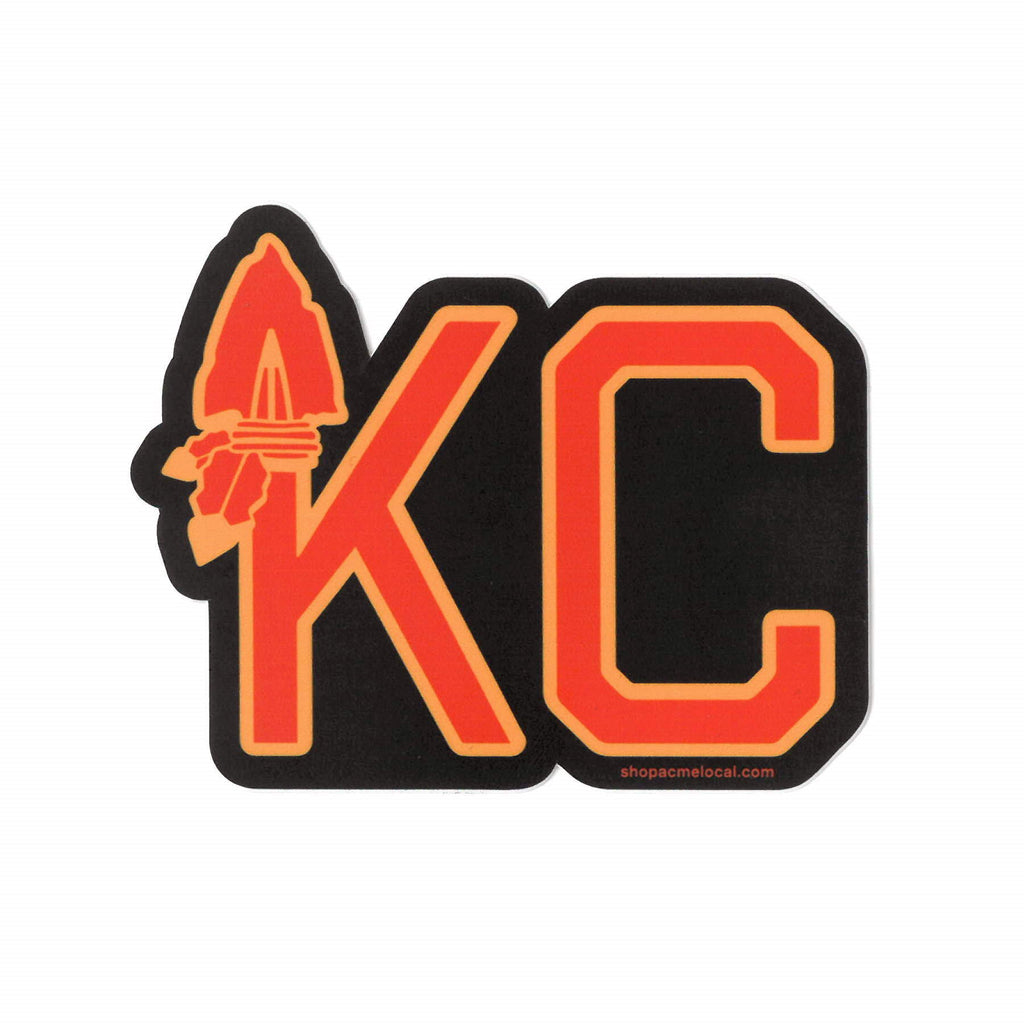 Super Cub KC Arrowhead Sticker - Black