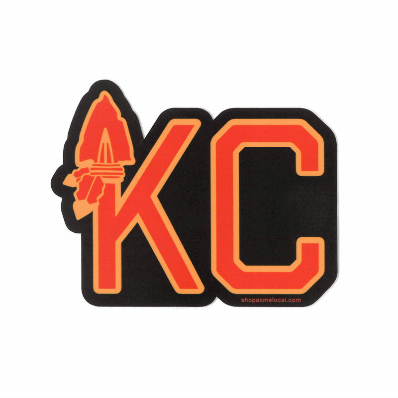 Super Cub KC Arrowhead Sticker - Black – Made in KC