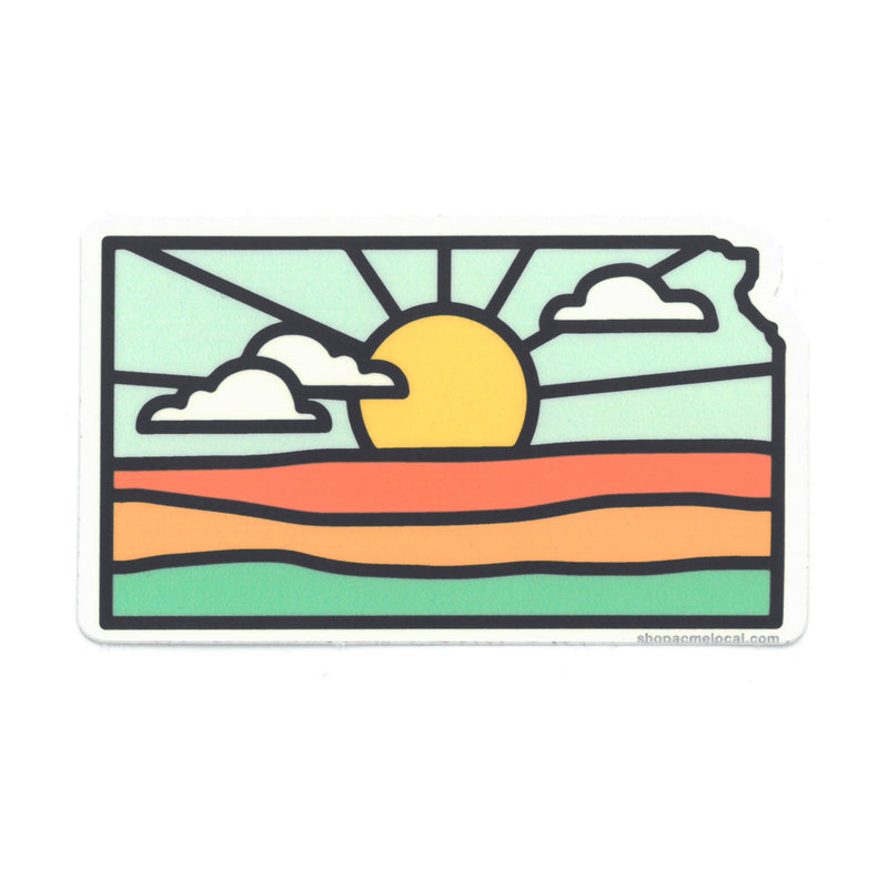 Super Cub Kansas Sunrise Sticker