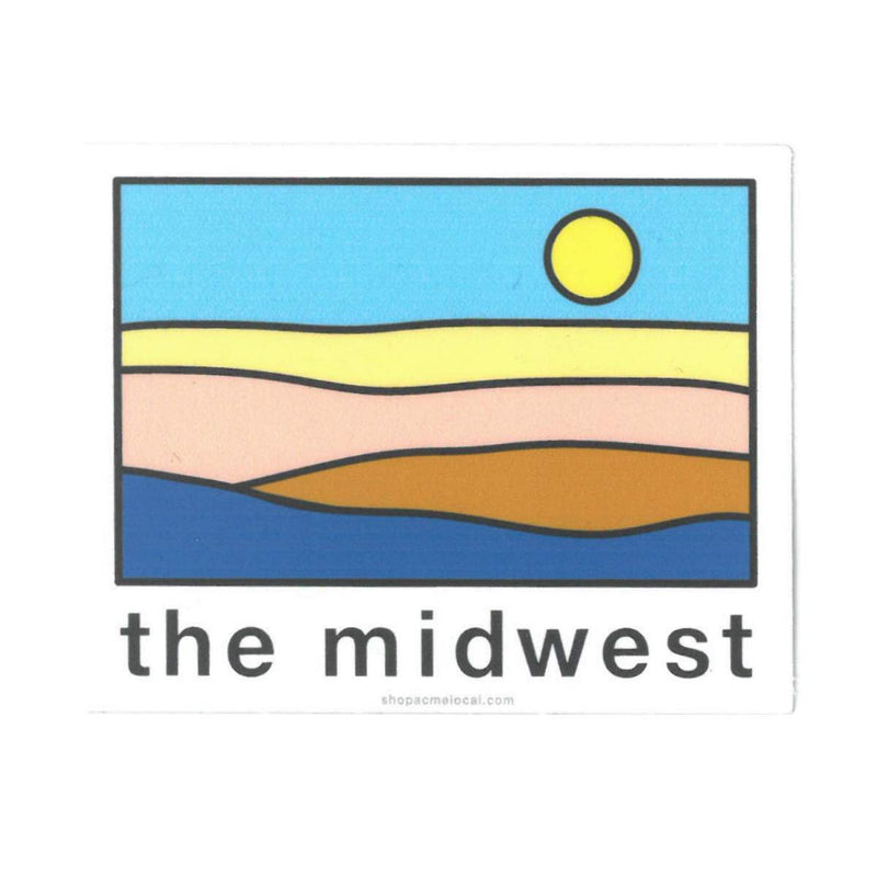 Super Cub The Midwest Landscape Sticker