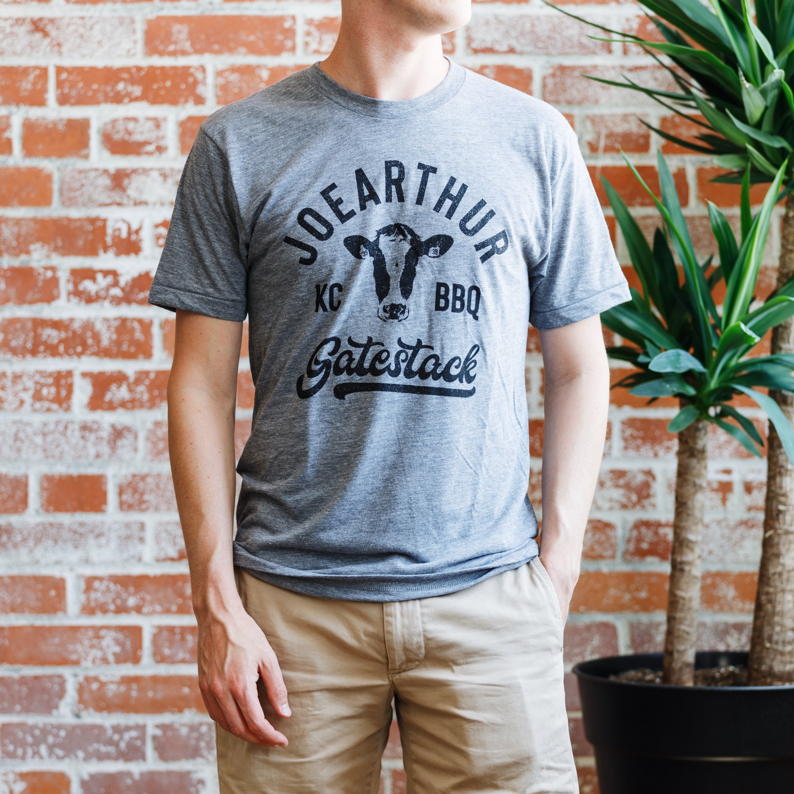 Three KC Joearthur Gatestack Cow Head Tee Made in KC