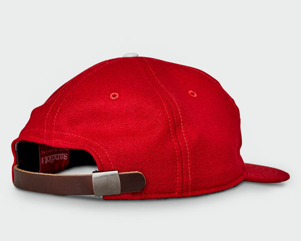 Sandlot Goods Red Vintage Flatbill Hat - Honey Badger