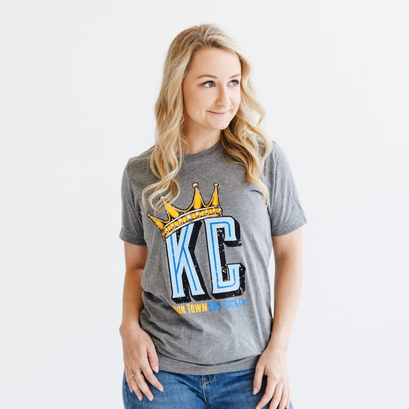 We Got Your Back Apparel Our Town Our Crown Tee M / Grey