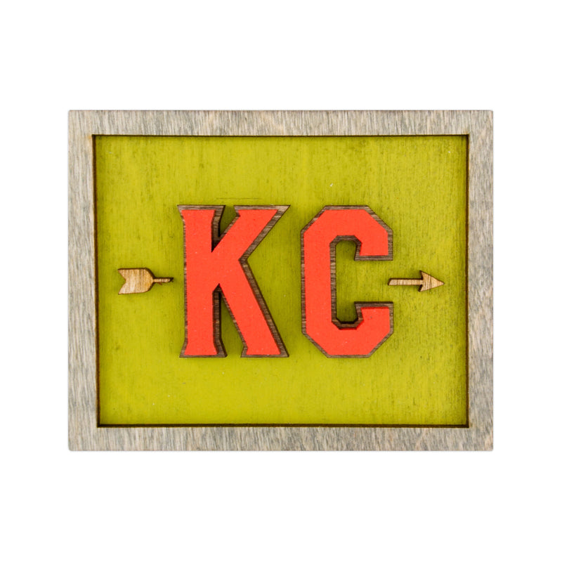 Wee Woodworks KC Triangle Desk Ornament - Green – Made in KC