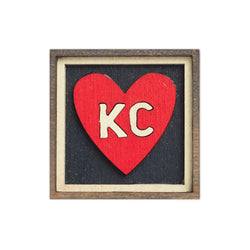 Wee Woodworks KC Heart Magnet