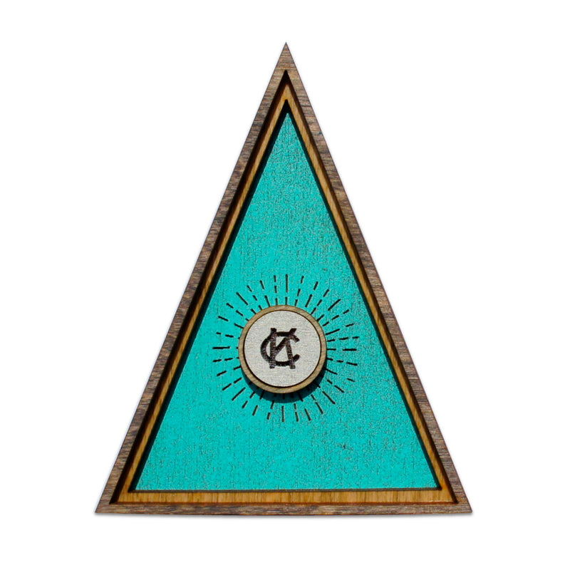 Wee Woodworks KC Triangle Desk Ornament - Blue – Made in KC