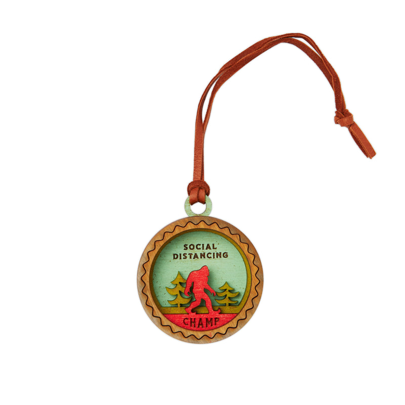 Wee Woodworks Social Distancing Champ Ornament