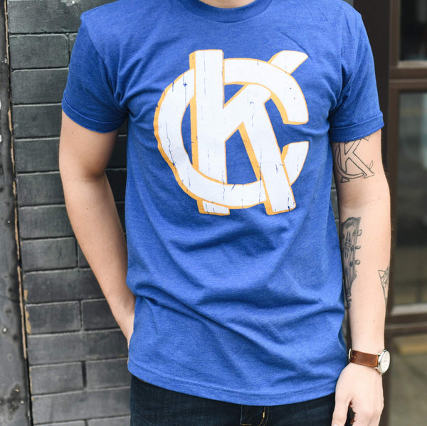 Wonderboy Apparel KC T-Shirt – Königsblau und Gold