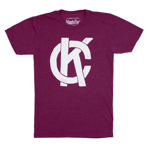 Wonderboy Apparel KC T-Shirt – Burgunderrot
