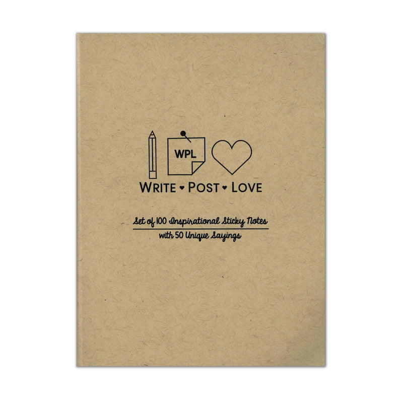 Write Post Love Kraft Inspirational Sticky Notes