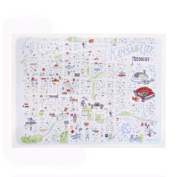Zoe Larson Midtown Kansas City Print – Made in KC